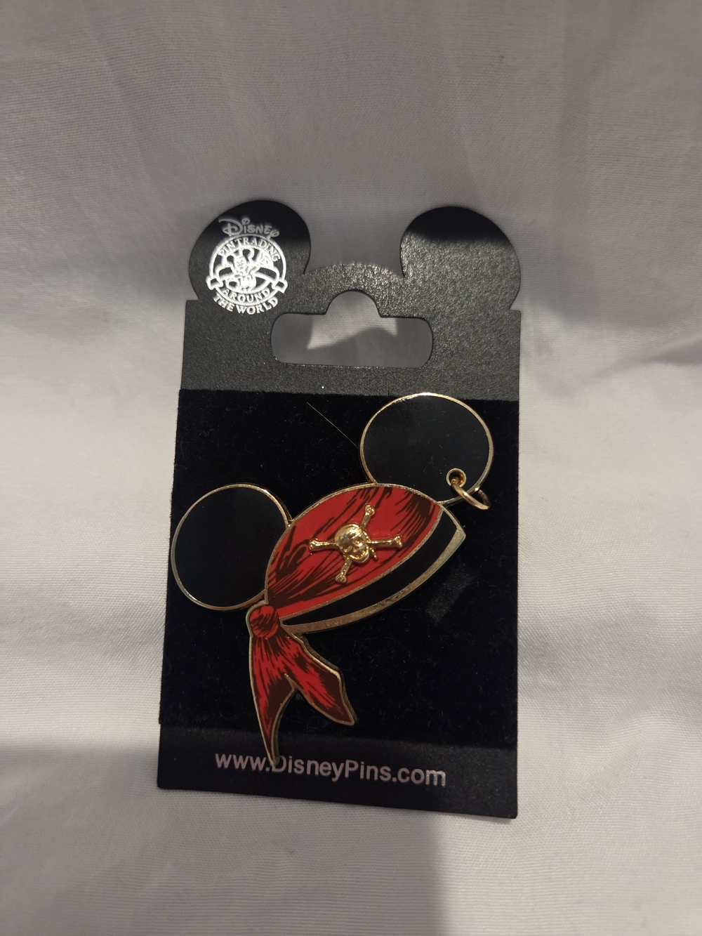 Rare Y2K Disney Mickey Pirate Bandana Enamel Pin - 2006